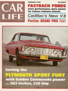 CAR LIFE 1963 FEB - GRAND PRIX & SPORT FURY TESTED, FASTBACK FORDS